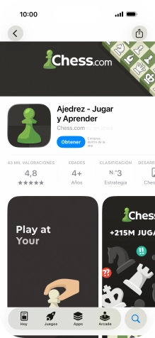 Pulsa Obtener y sigue las indicaciones de la pantalla para instalar la app. Pulsa Obtener y sigue las indicaciones de la pantalla para instalar la app.