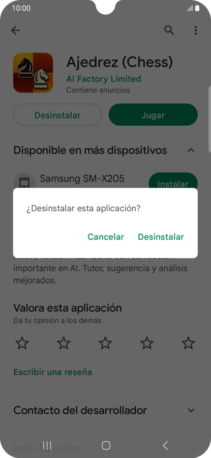 Pulsa Desinstalar. Pulsa Desinstalar.