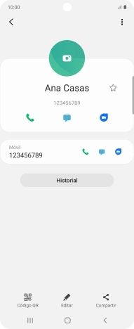 Pulsa la tecla de inicio para terminar y regresar a la pantalla de inicio.