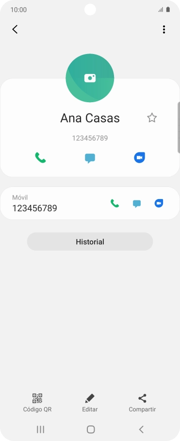 Pulsa la tecla de inicio para terminar y regresar a la pantalla de inicio.