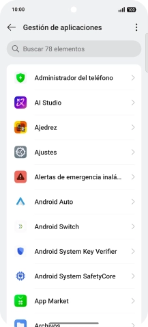 Pulsa la app deseada. Pulsa la app deseada.