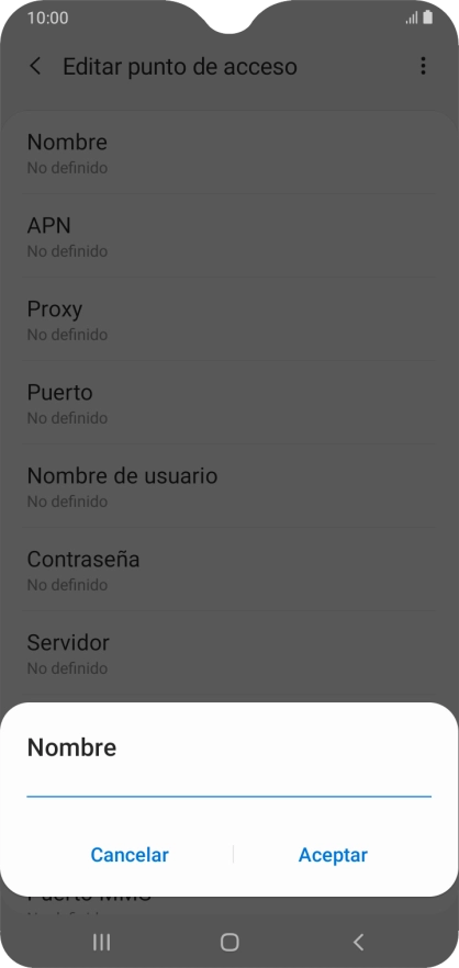 Introduce Vodafone Internet y pulsa Aceptar. Introduce Vodafone Internet y pulsa Aceptar.