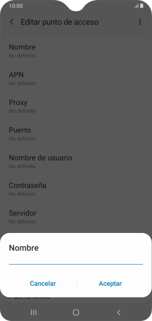 Introduce Vodafone Internet y pulsa Aceptar. Introduce Vodafone Internet y pulsa Aceptar.