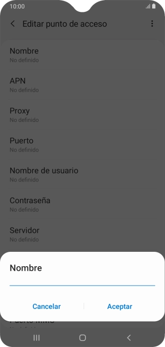 Introduce Vodafone Internet y pulsa Aceptar. Introduce Vodafone Internet y pulsa Aceptar.