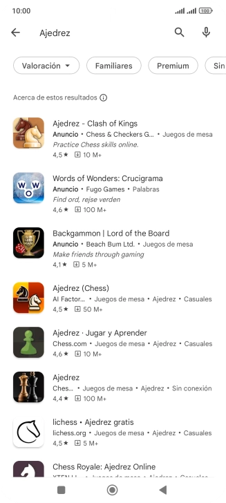 Pulsa la app deseada. Pulsa la app deseada.