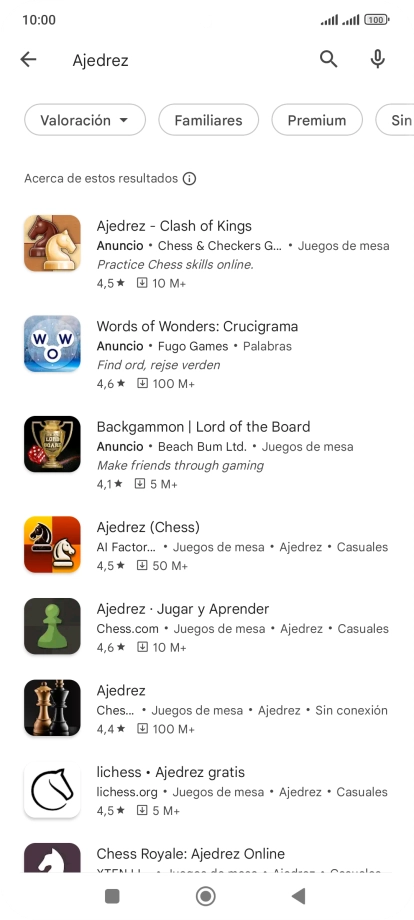Pulsa la app deseada. Pulsa la app deseada.