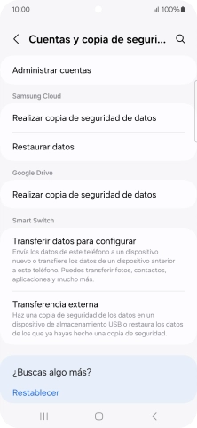 Pulsa Administrar cuentas. Pulsa Administrar cuentas.