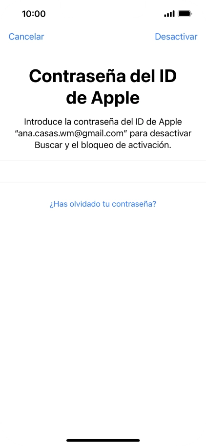 Pulsa Desactivar. Pulsa Desactivar.