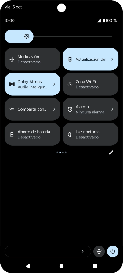 Pulsa Ahorro de batería para activar la función. Pulsa Ahorro de batería para activar la función.