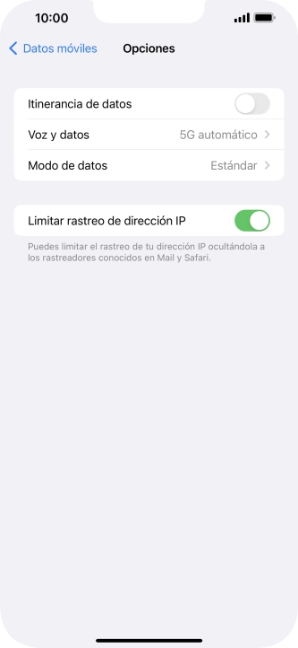 Pulsa Modo de datos. Pulsa Modo de datos.
