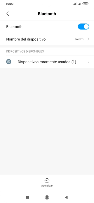 Pulsa Dispositivos raramente usados. Pulsa Dispositivos raramente usados.