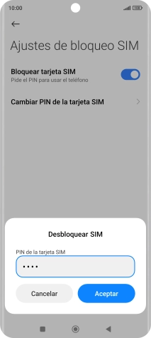 Introduce tu código PIN y pulsa Aceptar. Introduce tu código PIN y pulsa Aceptar.