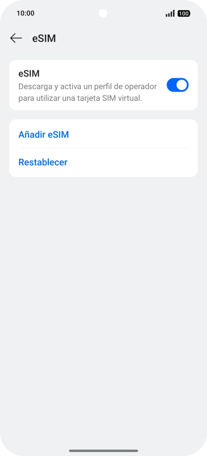 Pulsa Añadir eSIM. Pulsa Añadir eSIM.