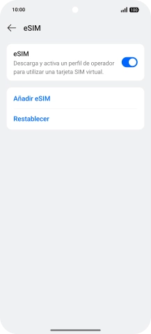 Pulsa Añadir eSIM. Pulsa Añadir eSIM.