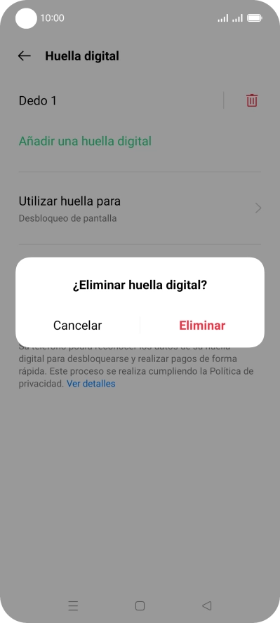 Pulsa Eliminar. Pulsa Eliminar.