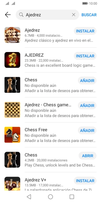 Pulsa la app deseada. Pulsa la app deseada.