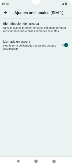 Pulsa Identificación de llamada. Pulsa Identificación de llamada.