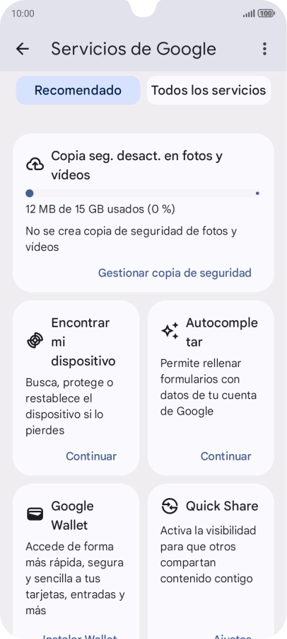 Pulsa Encontrar mi dispositivo. Pulsa Encontrar mi dispositivo.
