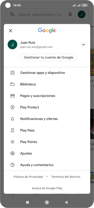 Pulsa Gestionar apps y dispositivo. Pulsa Gestionar apps y dispositivo.