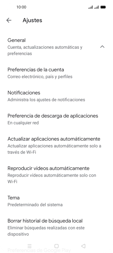 Pulsa Actualizar aplicaciones automáticamente. Pulsa Actualizar aplicaciones automáticamente.
