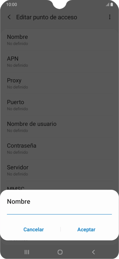 Introduce Vodafone Internet y pulsa Aceptar. Introduce Vodafone Internet y pulsa Aceptar.