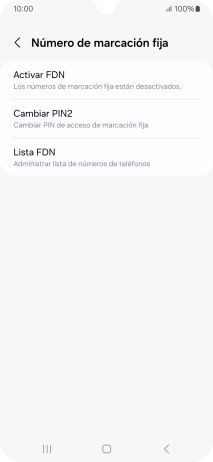 Pulsa Activar FDN.