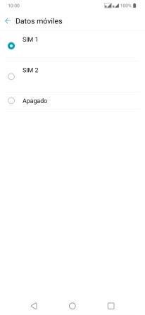 Pulsa el ajuste deseado. Pulsa el ajuste deseado.