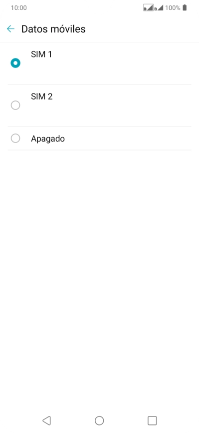 Pulsa el ajuste deseado. Pulsa el ajuste deseado.