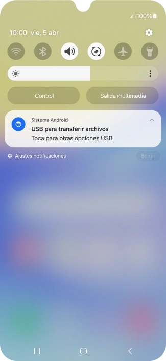 Pulsa Toca para otras opciones USB.. Pulsa Toca para otras opciones USB..