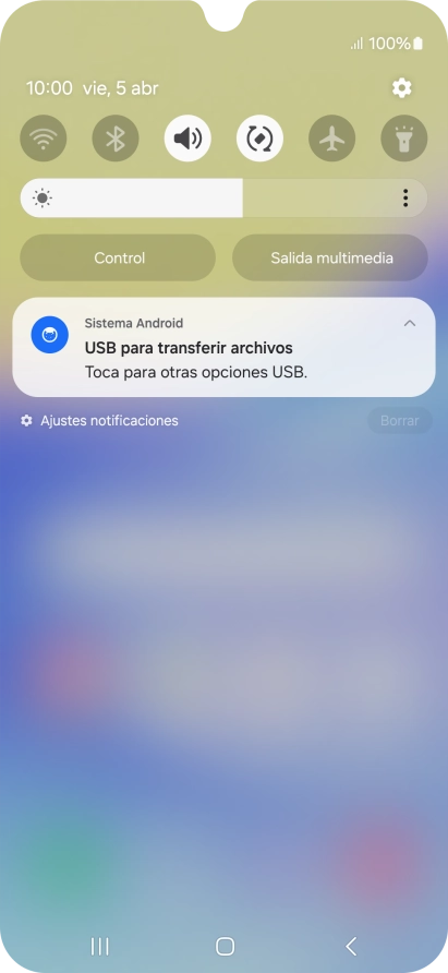 Pulsa Toca para otras opciones USB.. Pulsa Toca para otras opciones USB..
