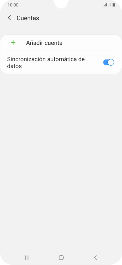 Pulsa Añadir cuenta. Pulsa Añadir cuenta.