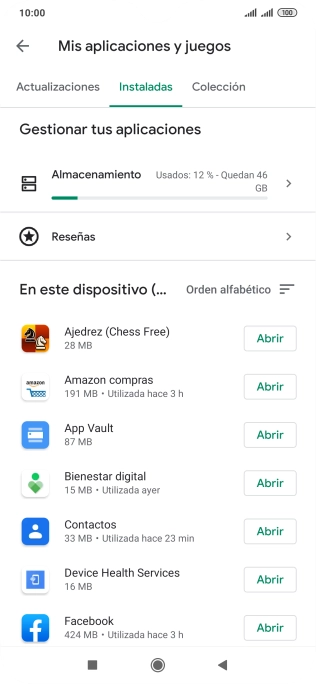 Pulsa la app deseada. Pulsa la app deseada.