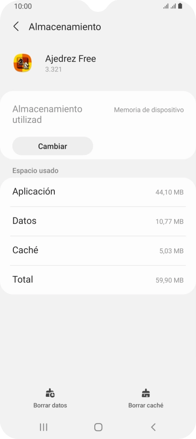Pulsa Borrar caché. Pulsa Borrar caché.