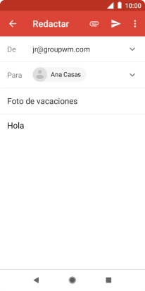 Pulsa el icono de anexos. Pulsa el icono de anexos.