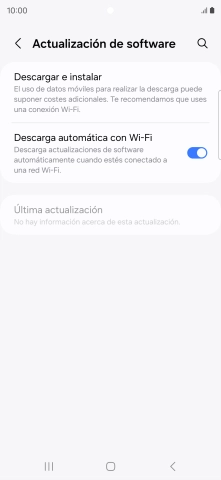 Pulsa Descargar e instalar. Si hay una versión de software nueva disponible, aparecerá ahora en la pantalla. Sigue las indicaciones de la pantalla para actualizar el software del teléfono. Pulsa Descargar e instalar. Si hay una versión de software nueva disponible, aparecerá ahora en la pantalla. Sigue las indicaciones de la pantalla para actualizar el software del teléfono.