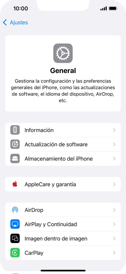 Pulsa Actualización de software. Si hay una versión de software nueva disponible, aparecerá ahora en la pantalla. Sigue las indicaciones de la pantalla para actualizar el software del teléfono. Pulsa Actualización de software. Si hay una versión de software nueva disponible, aparecerá ahora en la pantalla. Sigue las indicaciones de la pantalla para actualizar el software del teléfono.