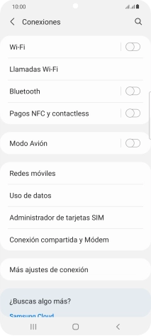 Pulsa Redes móviles. Pulsa Redes móviles.