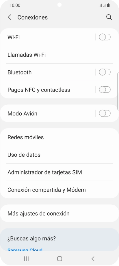 Pulsa Redes móviles. Pulsa Redes móviles.