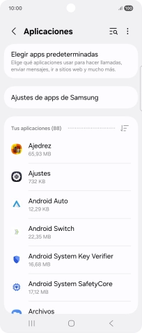Pulsa la app deseada. Pulsa la app deseada.
