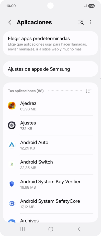 Pulsa la app deseada. Pulsa la app deseada.