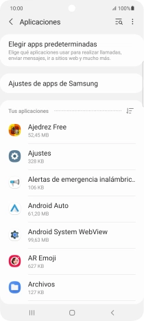 Pulsa la app deseada. Pulsa la app deseada.