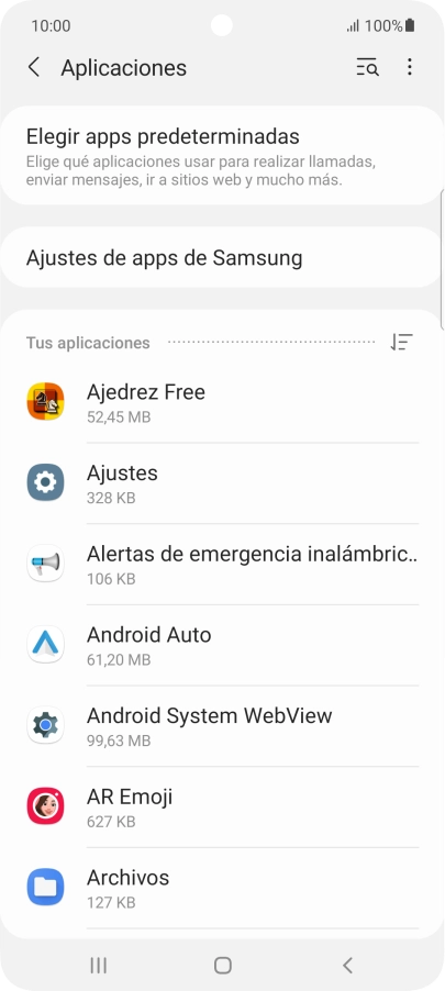 Pulsa la app deseada. Pulsa la app deseada.