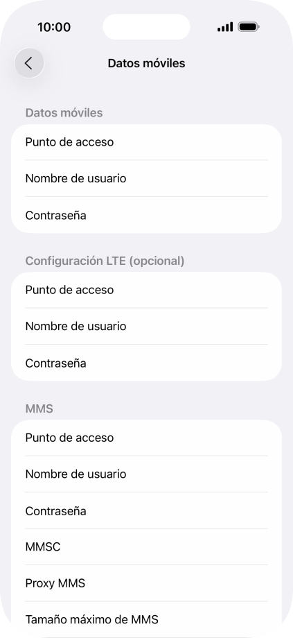 Pulsa Punto de acceso e introduce airtelwap.es. Pulsa Punto de acceso e introduce airtelwap.es.