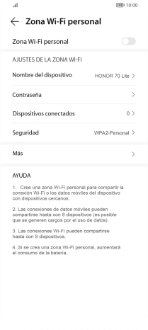 Pulsa Nombre del dispositivo e introduce el nombre deseado de la conexión wifi Pulsa Nombre del dispositivo e introduce el nombre deseado de la conexión wifi
