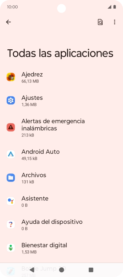 Pulsa la app deseada. Pulsa la app deseada.