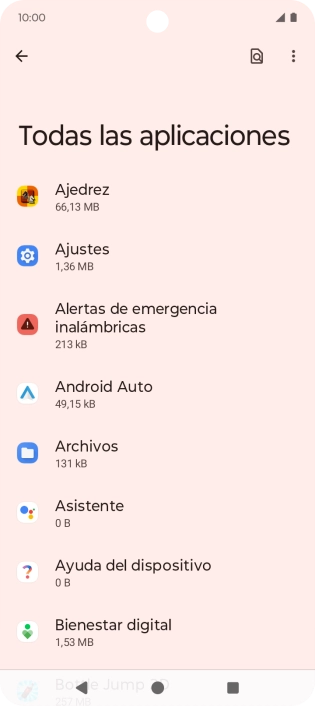 Pulsa la app deseada. Pulsa la app deseada.