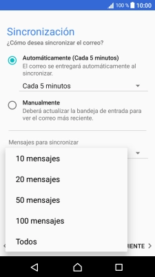 Pulsa el ajuste deseado. Pulsa el ajuste deseado.