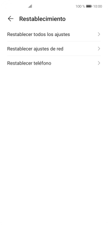 Pulsa Restablecer teléfono. Pulsa Restablecer teléfono.