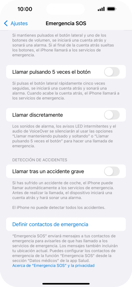 Pulsa el indicador junto a Pulsa el indicador junto a