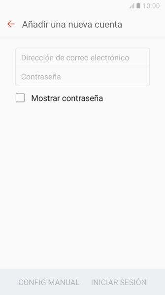 Pulsa Dirección de correo electrónico e introduce tu dirección de correo electrónico.
